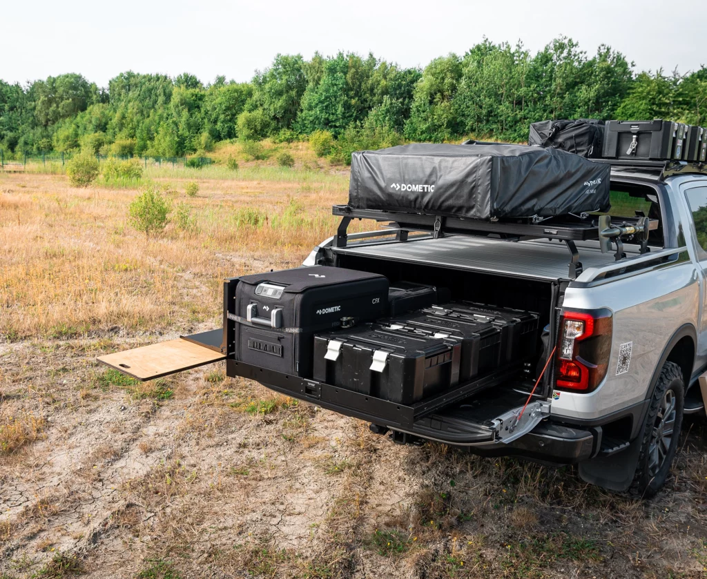 Overlanding, off-road vehicle, roof rack, rooftop tent, vehicle storage, Dirty Unicorn